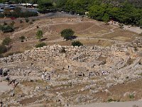 Looking back down at Grave Circla A, the hillside entrance to Clytemnestra's tomb .. and the parking lot.  gr17 091509080 k