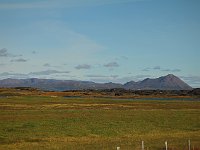 Mountains northeast of Mývatn, Hlíðarfjall on the right
