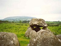 Carrow more is the site of about 30 megalithic tombs, like this menhir.  Carrowmore
