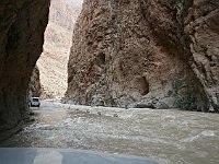 Drive through the Dades Valley  In any case, we had to drive through the water