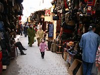 Fez  The Talaa-Seghira is a fairly steep street in the medina of Fez