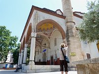 Tire  Yeni Camii (mosque). from the 16th century, with tourist taking the following picture...