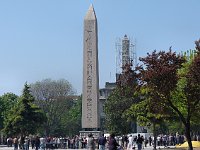 Istanbul - Sultanahmet  The obelisk,  stolen from Egypt in 390 by Theodosius the Great, at the former Hippodrome of the Byzantine Empire