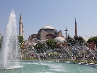 Istanbul - Sultanahmet  Fountain and Aya Sofia