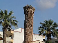 Selçuk  Running through downtown Sel�uk are the remains of a Byzantine aqueduct, now used only for nests by storks, like the one on this tower in the center of town