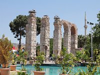 Selçuk  Aqueducts in downtown Sel�uk, complete with storks