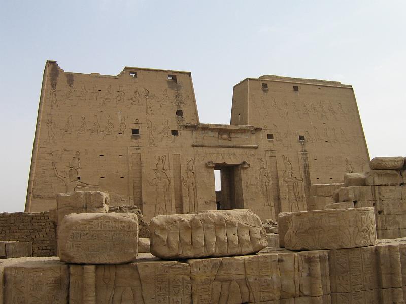 eg07_043009240_s.jpg - The pylons of the Temple of Edfu