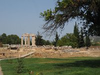 The grounds of Archaea Nemea are like a well-tended garden, with atmospheric columns in the background.  gr17 091013160 k
