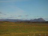 Mountains northeast of Mývatn, Hlíðarfjall on the right