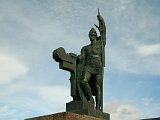 Statue of Ingólfur Arnarson (supposed to be the first Icelandic settler) in the park on Arnarhóll; statue by  Einar Jónsson
