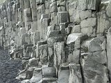 Beautiful basalt columns of the Reynisfjall cliffs
