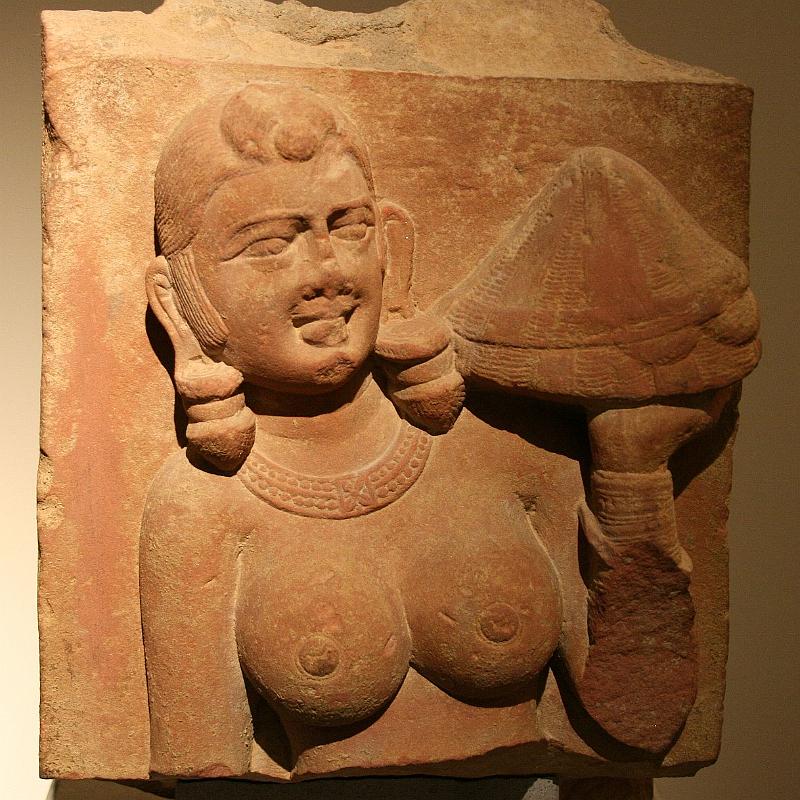 mg07_100112016_j_ca.jpg - Offering carrier, Uttar Pradesh, Mathura region, Kushana period, middle 2nd century