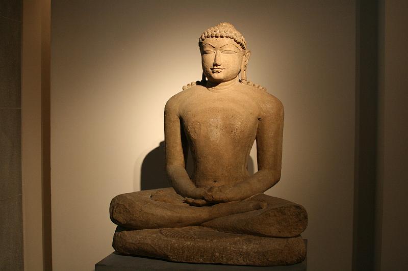 mg07_100112391_j.jpg - The tirthankara (Jain saint) Rishabhanatha, Madhya Pradesh, Khajuraho, Chandela period, 10th-11th century, sandstone