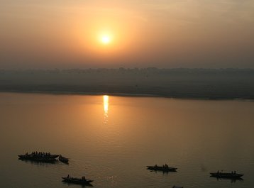 Dawn on the Ganga in Varanasi