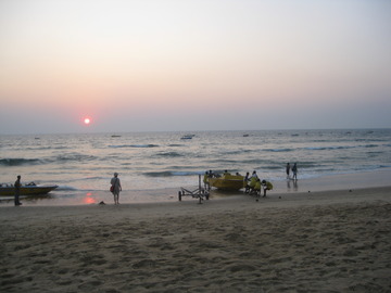 Calangute Beach at sunset