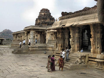 Side and back of main temple