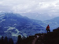 View over the Rellstal, which runs down to the Montafon Valley  sj87 34b043 b