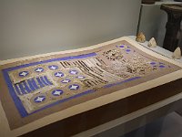 This board game from the Palace of Knossos dates from 1700-1450 BCE. It is inlaid with ivory, blue glass paste and rock crystal and plated with gold and silver.  gr16 091810310 j