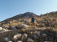 American tourist preparing to make the ascent to the hilltop palace ruins.  gr17 091508470 s