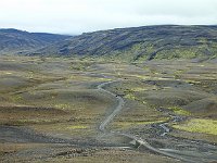 Gravelled route 35 leading north from Gullfoss