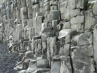 Beautiful basalt columns of the Reynisfjall cliffs