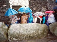 Umbrellas at the entrance  Newgrange