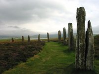 Prehistoric stones of the Ring of Brodgar  Scottish HIghlands, August 2004