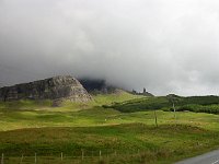 The Old Man of Storr in low-lying cloud  Scottish Highlands, June 2005