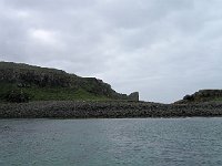 Lunga, one of the Treshnish Isles, where birds nest on the distant spit of rock  Scottish Highlands, July 2006