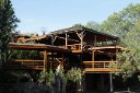 The Lobo Wildlife Lodge is built mainly of beautifully maintained wood and is inserted ingeniously into the rocks of the kopje.