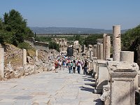 Ephesus  Curetes Street is a wide thoroughfare. It was nice of the builders to think of all the people who would be visiting 2000 years later!