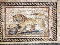 Ephesus  Floor mosaic of a lion