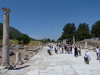 Ephesus  Harbour Street ran from the grand theater down to the harbor, which has since receded
