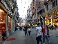 Istanbul - Beyoğlu  İstiklâl Caddesi, a pedestrian street, runs from Taksim Square down to Galata