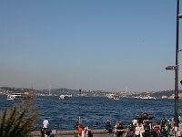 Istanbul - bus tour  View of the Bosphorus Bridge from the bus