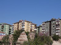 Istanbul - bus tour  Identical apartment blocks just inside the wall
