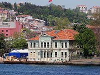 Istanbul - Bosphorus tour  This old yali, waterside house, has been repainted, but is showing its age anyway.