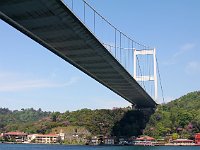 Istanbul - Bosphorus tour  Passing under the Fatih Bridge