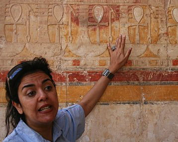 Nahla au temple de Hatshepsut