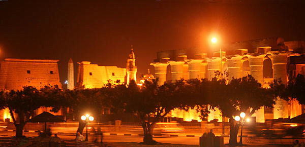Luxor by night