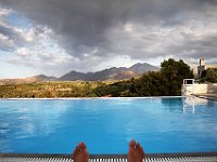 Relaxing at the pool and viewing the mountains to the east.  gr16 092017050 j ab