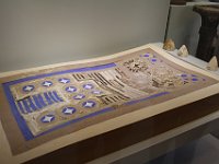 This board game from the Palace of Knossos dates from 1700-1450 BCE. It is inlaid with ivory, blue glass paste and rock crystal and plated with gold and silver.  gr16 091810310 j