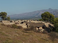 The site of the ruins of the Minoan palace of Phaestos, on a hillside overlooking a broad valley, is quite impressive in its own right.  gr16 092816361 s