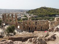 The Odeon of Herodes Atticus, a wealthy Roman, built in 151 CE by ... Herodes Atticus. Filopappou Hill in the background.  gr17 090910590 s