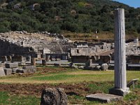 Column of Damophon and the small Ekklesiasterion (theater or lecture hall).  gr18 092411440 k