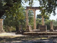 The Philippeion was a circular temple holding statues of Philip II of Macedon and his family, from around 330 BCE.  gr18 092011312 k
