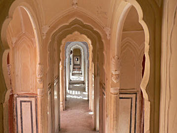 Inside the Hawa Mahal
