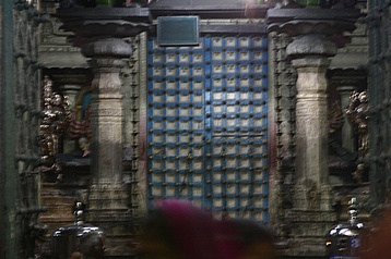 Doors to Shiva shrine in Meenakshi Temple in Madurai