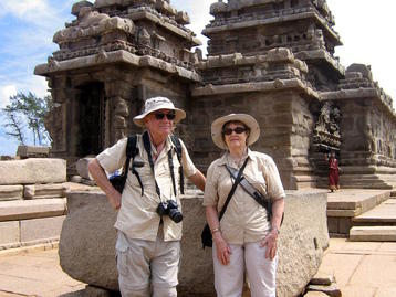 Tourists at the Shore Temple